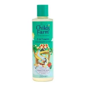 3in1 Duschgel, Shampoo und Conditioner nach dem Schwimmen Erdbeere und Minze 250 ml