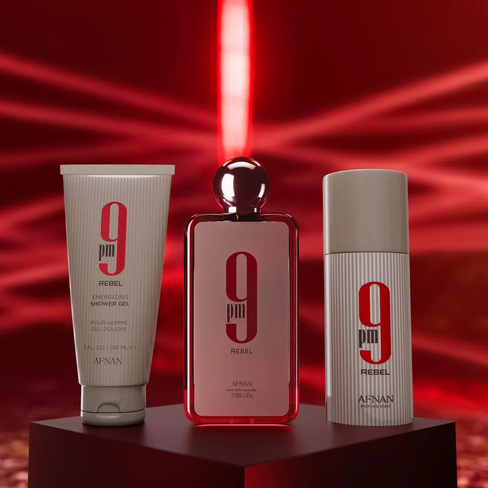 9 pm Rebel Eau de Parfum Unisex 100 ml + Körperspray 150 ml + Duschgel