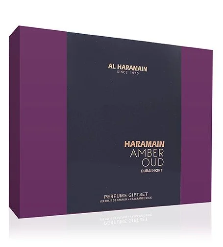Amber Oud Dubai Night Geschenkset Unisex Parfümextrakt 75 ml + Parfümextrakt 30 ml + Körperspray 200 ml