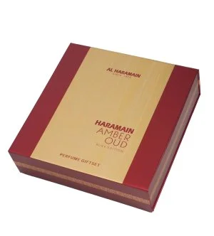 Al Haramain Amber Oud Ruby Edition Geschenkset Unisex Eau de Parfum 75 ml + Eau de Parfum 30 ml + Körperspray