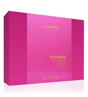 Al Haramain Amber Oud Ultra Violet Geschenkset für Damen Eau de Parfum 75 ml + Eau de Parfum 30 ml + Körperspray