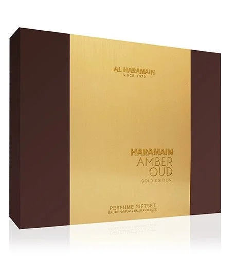 Amber Oud Gold Edition Geschenkset Eau de Parfum 75 ml + Eau de Parfum 30 ml + parfümiertes Körperspray Unisex 75 ml parfemovana voda 30 ml telova mlha parfemovana voda 200 ml unisex