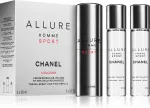 Allure Homme Sport EDC nachfüllbar 20 ml + EDC Nachfüllung 2 x 20 ml M 60 ml