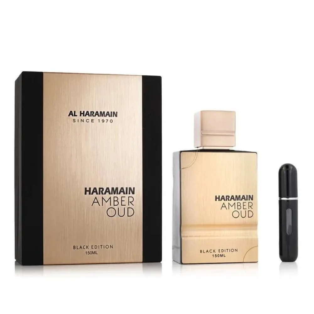 Amber Oud Black Edition Geschenkset + nachfüllbarer Parfümzerstäuber Eau de Parfum unisex 150 ml
