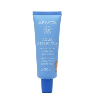 Apivita Aqua Beelicious Fluid Cream getönte Feuchtigkeitscreme SPF 30
