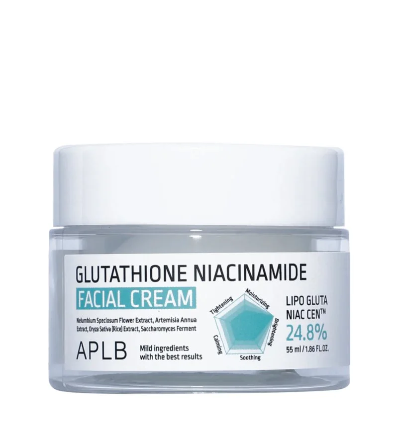 Aufhellende Gesichtscreme mit Glutathion und Niacinamid 55 ml