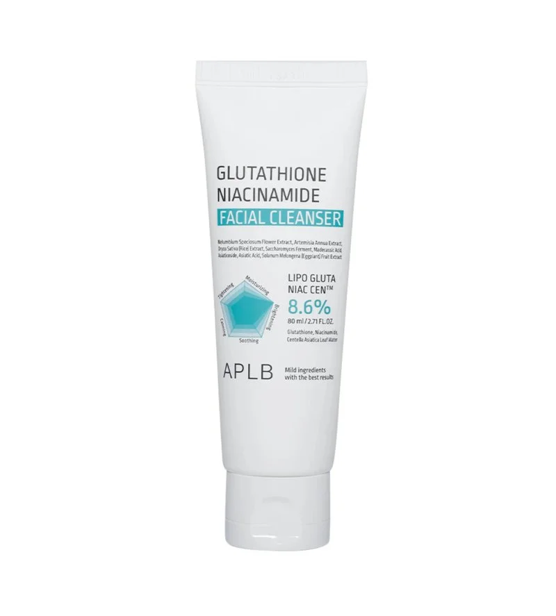 Glutathion Niacinamid Gesichtsreiniger aufhellender Reinigungsschaum 80 ml