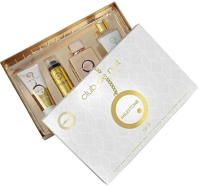 Club de Nuit Milestone Set – 30 ml Eau de Parfum + Haarparfum 55 ml + Seife 130 g + Körperspray 50 ml