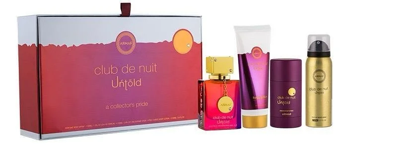 Club de Nuit Untold Set – Eau de Parfum 105 ml + Bodyspray 50 ml + Deostick 75 g + Bodylotion 100 ml