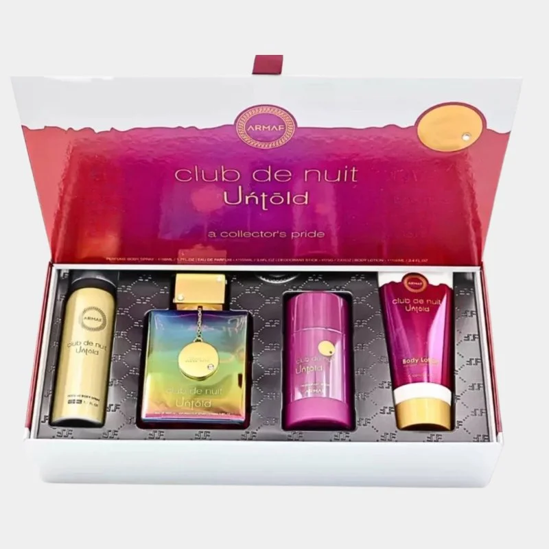 Club de Nuit Untold Set – Eau de Parfum 105 ml + Bodyspray 50 ml + Deostick 75 g + Bodylotion 100 ml