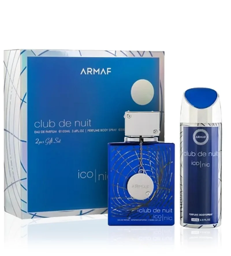 Club De Nuit Blue Iconic Geschenkset 105 ml + Körperspray Eau de Parfum für Männer