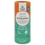 Ben & Anna Festes Deodorant ohne Parfum (40 g) - Aloe Vera - für empfindliche Haut