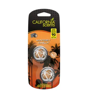 California Scents Mini Diffuser Monterey Vanilla Duft für das Auto 2 x 3 ml