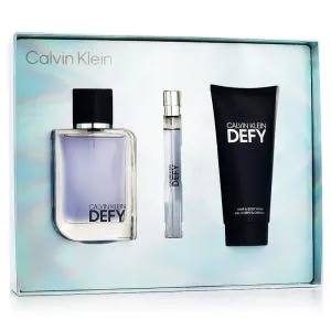 Calvin Klein Defy EDT 100 ml + EDT MINI 10 ml + SG für Körper und Haare 100 ml M