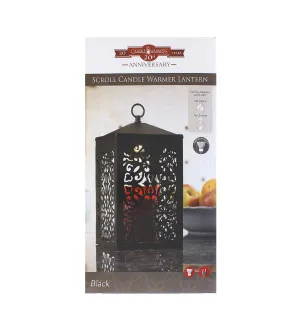 Candle Warmers Scroll Kerzenwärmer-Laterne schwarz
