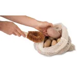 Tierra Verde Geschirr- und Gemüsebürste mit Griff - aus Kokos und Holz