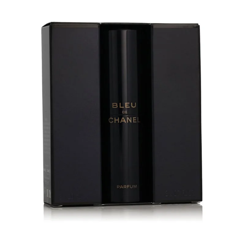 Chanel Bleu de Chanel nachfüllbarer Taschenzerstäuber 20 ml + 2 x Parfum-Nachfüllung für Herren 20 ml