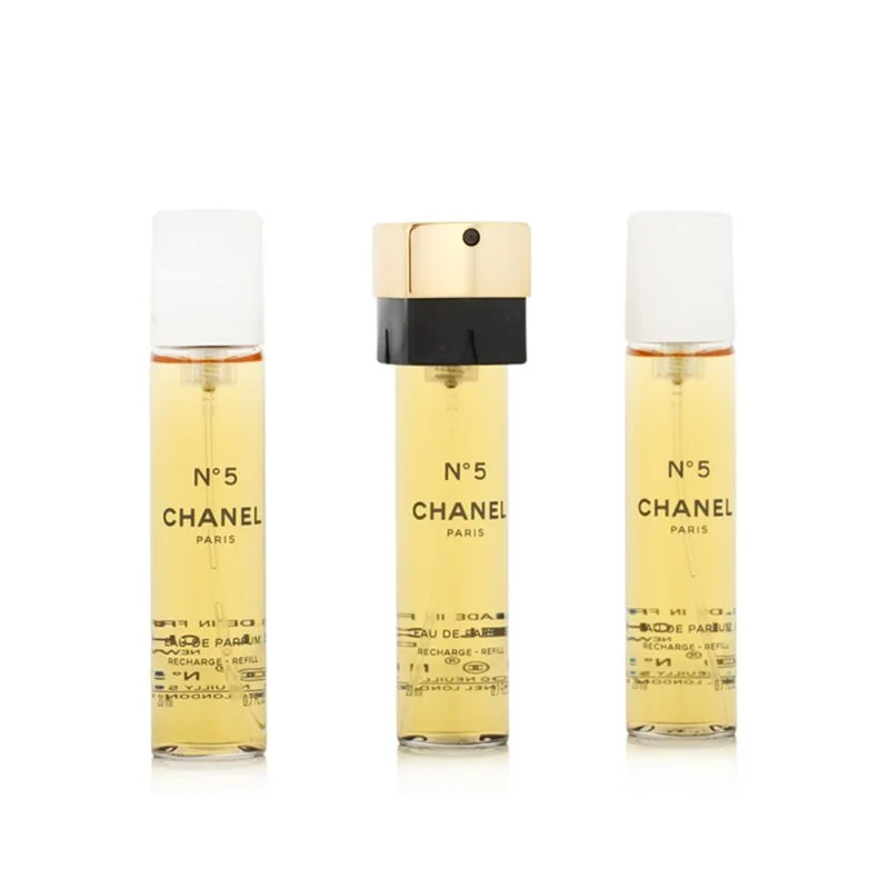 Chanel No 5 Nachfüllung 2 x 20 ml + EDP-Nachfüllung mit Zerstäuber, Eau de Parfum für Damen 20 ml