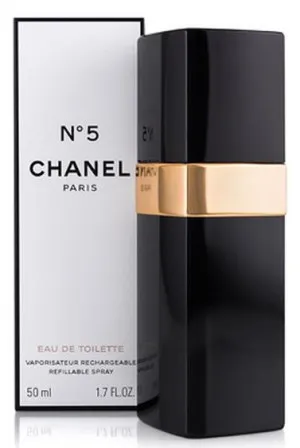 Chanel N°5 Eau de Toilette 50 ml für Damen nachfüllbarer Flakon