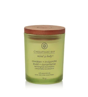 Chesapeake Bay Awaken + Invigorate Lemongrass Eucalyptus Duftkerze 96 g