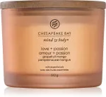Love + Passion Duftkerze mit 3 Dochten 312 g