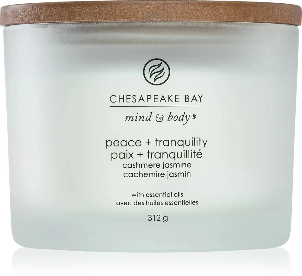 Peace + Tranquility Duftkerze mit 3 Dochten 312 g