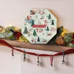 Weihnachtlicher Adventskalender-Kranz