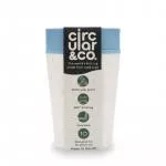 Circular Cup (227 ml) - creme/türkis - aus Einweg-Pappbechern