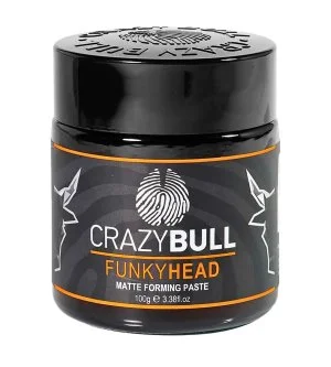 CrazyBull Funky Head Matte Paste Mattierende Stylingpaste mit leichtem Halt 100 g