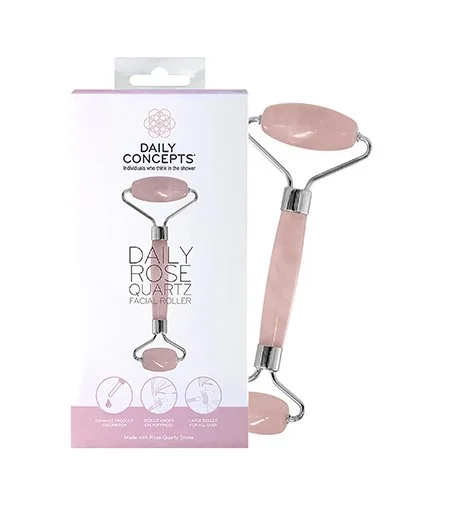Daily Rose Quartz Facial Roller Gesichtsmassageroller