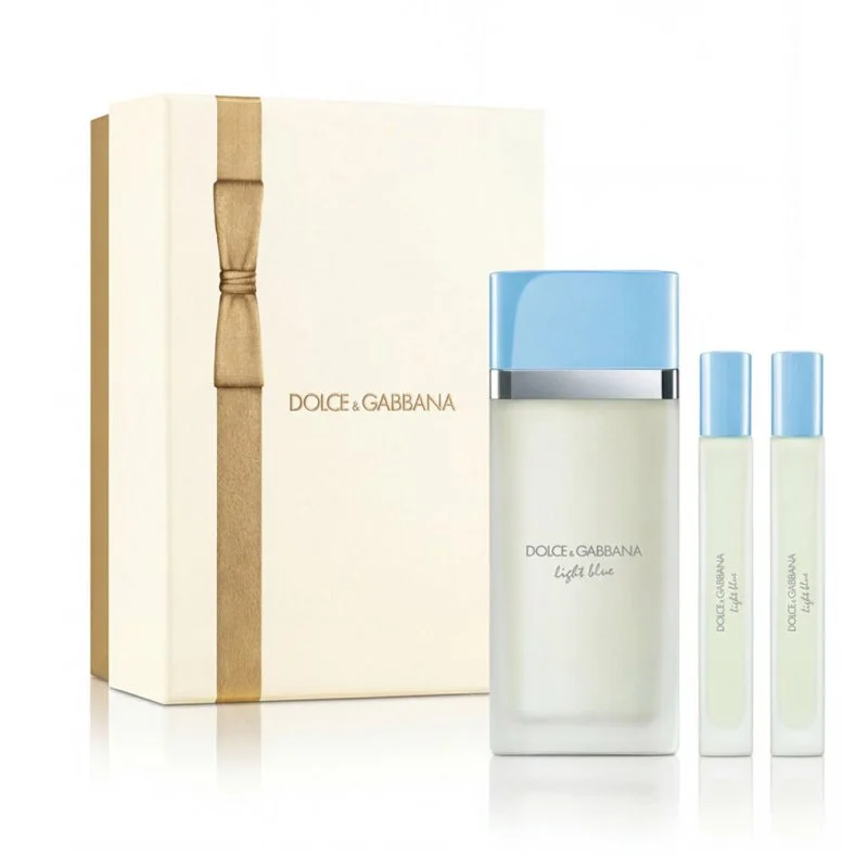 Dolce & Gabbana Light Blue 100 ml + 2 x EDT Mini Eau de Toilette für Damen