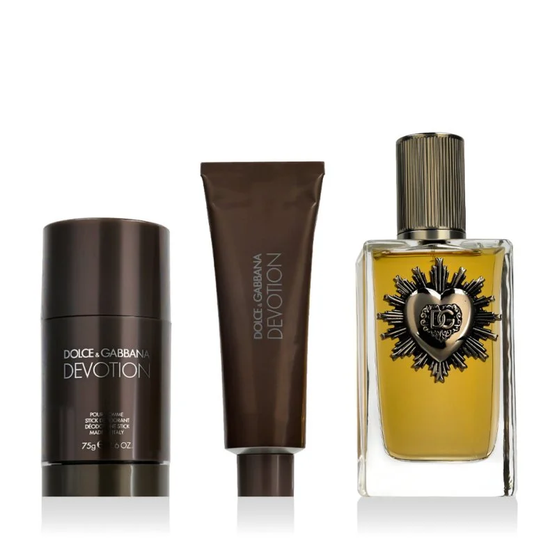 Devotion Pour Homme Eau de Parfum für Herren 100 ml + Deo-Stick 75 g + Duschgel 50 ml