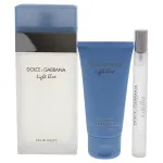 Light Blue Geschenkset für Frauen Eau de Toilette 100 ml + Körpercreme 50 ml + Eau de Toilette 10 ml 100 ml + tělový krém 50 ml + toaletní voda 10 ml