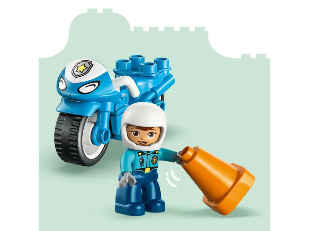 DUPLO® 10471 Blaues Polizeimotorrad