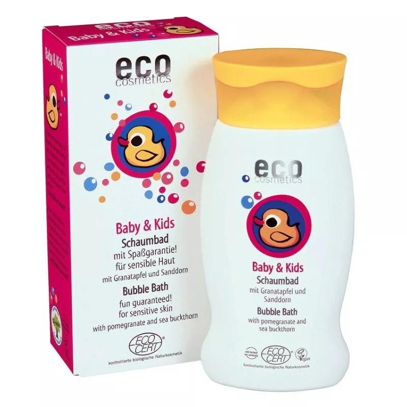 Eco Cosmetics Baby Baby Bubble Bath BIO (200 ml) - mit Granatapfel und Sanddorn