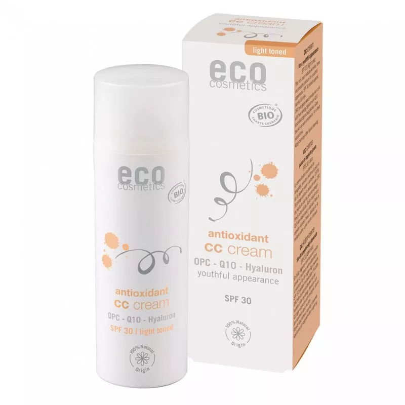 Eco Cosmetics CC Creme SPF 30 BIO - light (50 ml) - umfassende Pflege für Ihre Haut