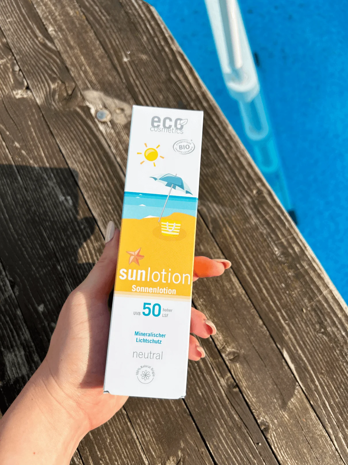 Eco Cosmetics Sonnenmilch Neutral ohne Parfum LSF 50 BIO (125 ml) - mit natürlichen mineralischen Filtern
