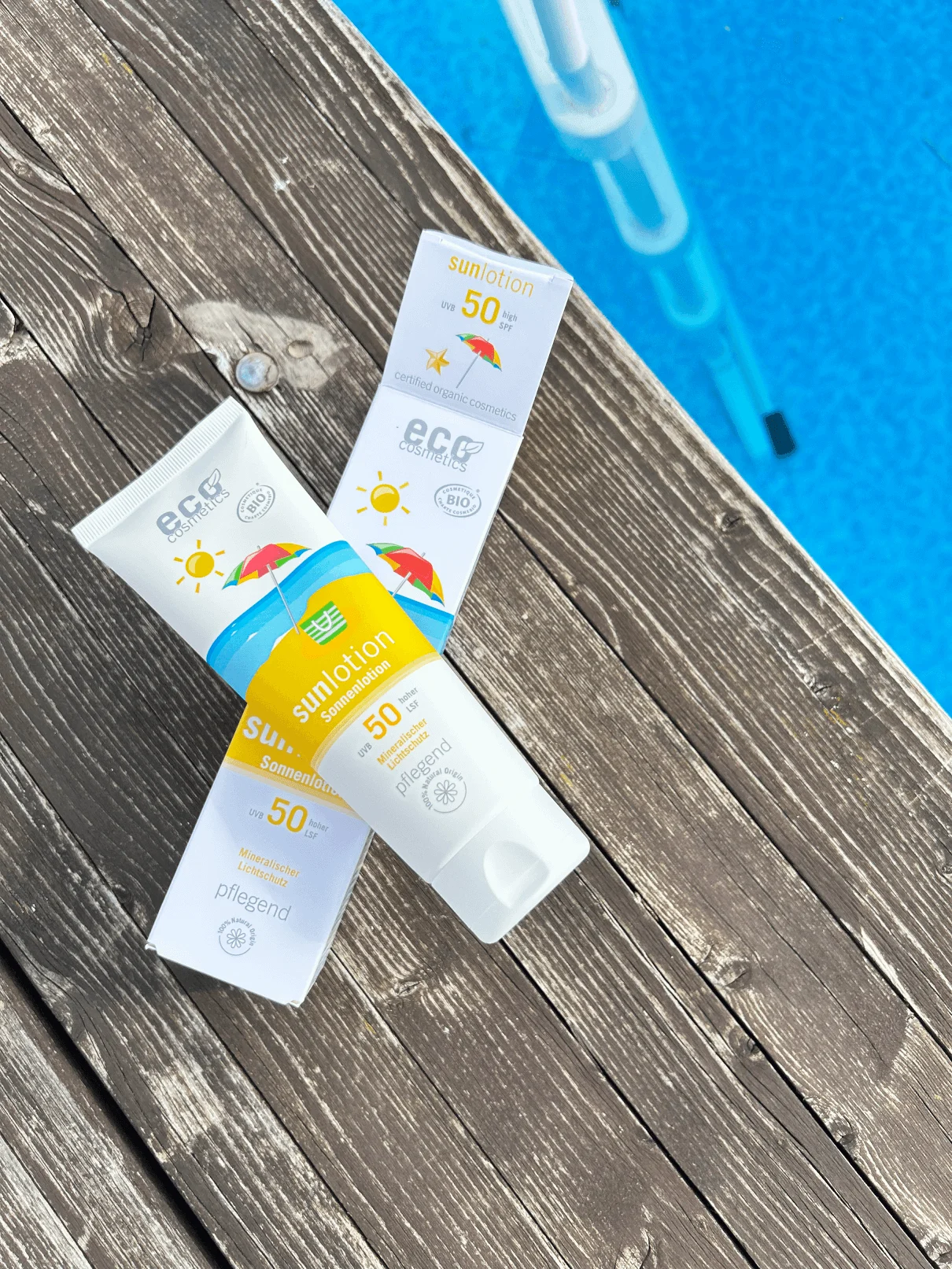 Eco Cosmetics Sonnenmilch LSF 50 BIO (125 ml) – mit natürlichen mineralischen Filtern