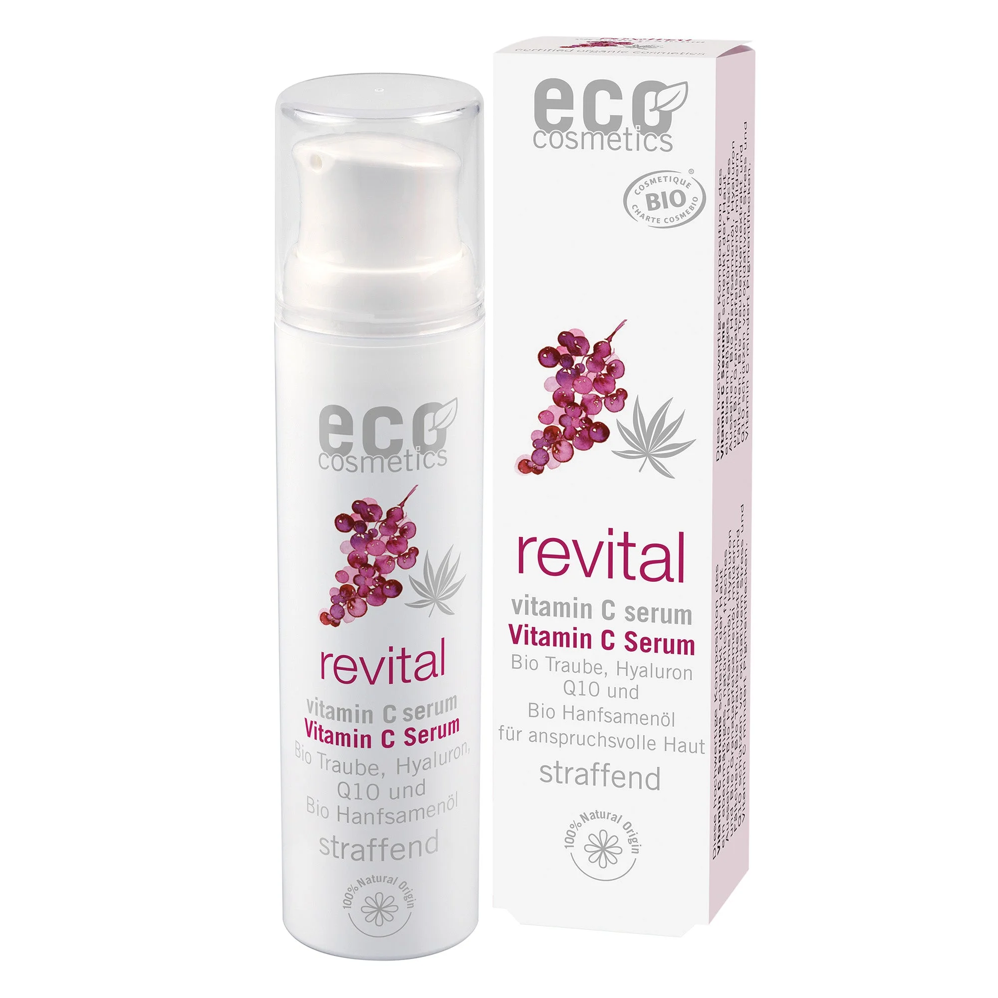 Eco Cosmetics Revital Gesichtsserum Vitamin C BIO (30 ml) - für anspruchsvolle Haut