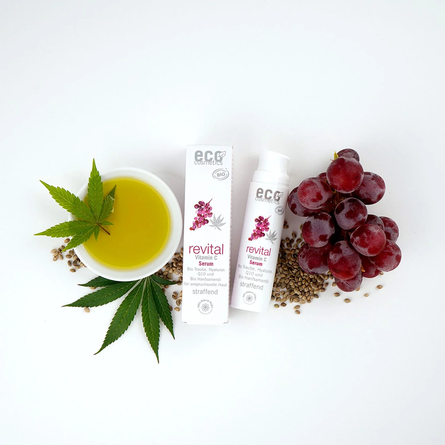 Eco Cosmetics Revital Gesichtsserum Vitamin C BIO (30 ml) - für anspruchsvolle Haut