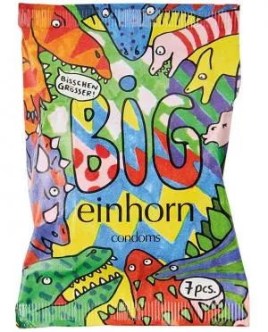 Einhorn BIG Kondome - Tyrannosaurus Sex (7 Stück) - vegan ohne Parfüm