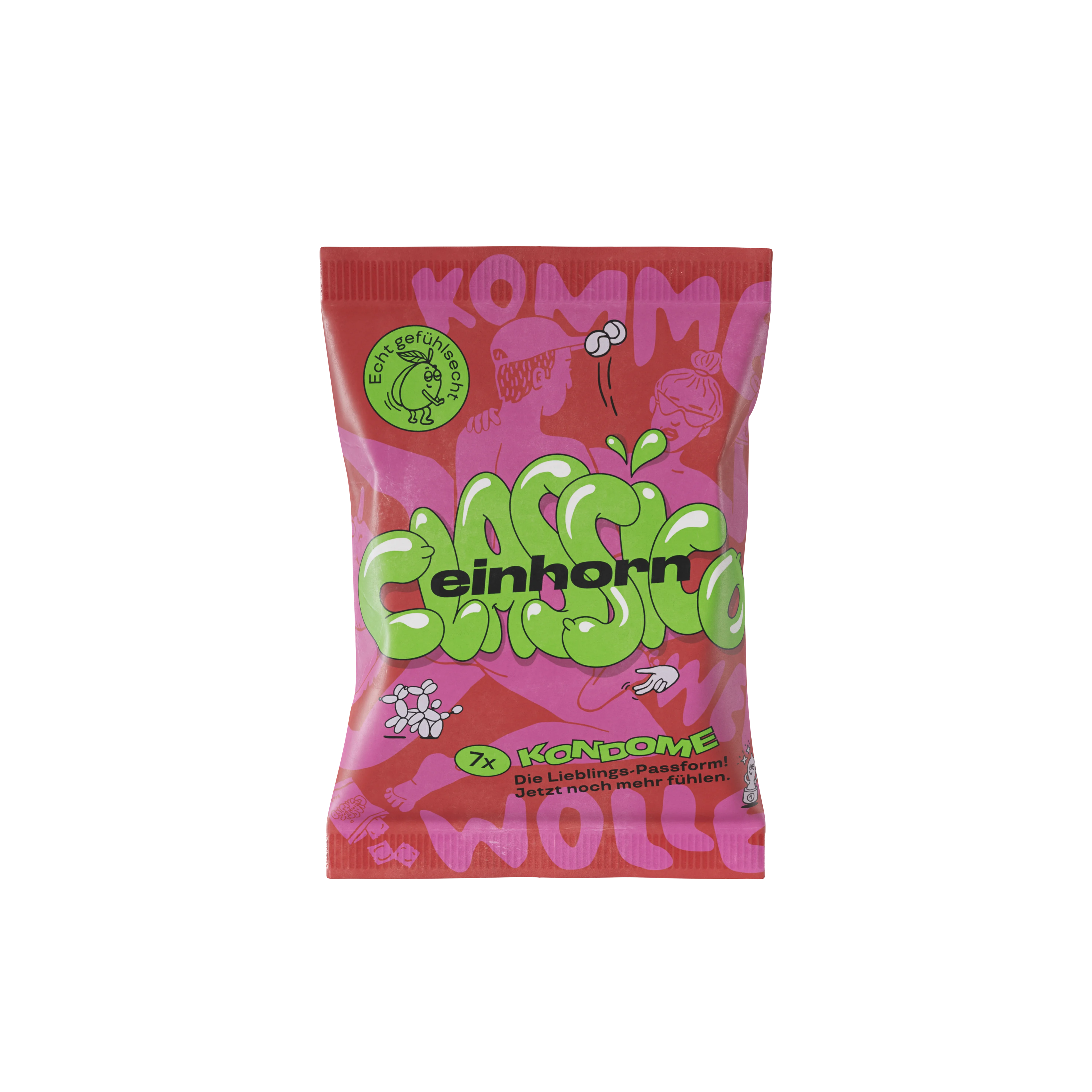 Einhorn Kondome Classic 3 Stk. - vegan, unparfümiert