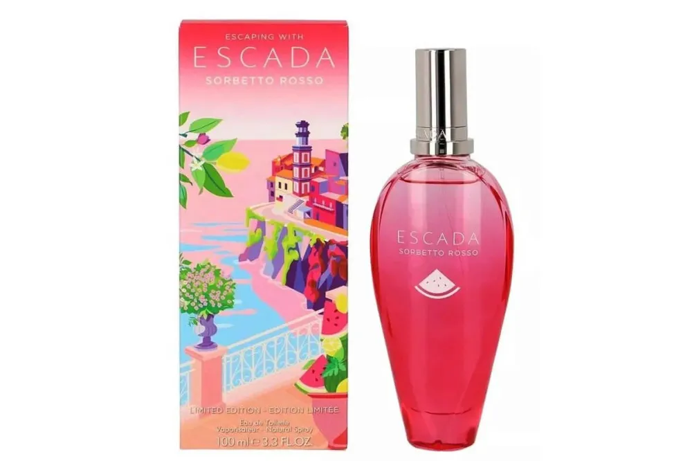 Escaping With Escada Sorbetto Rosso Eau de Toilette für Damen 100 ml