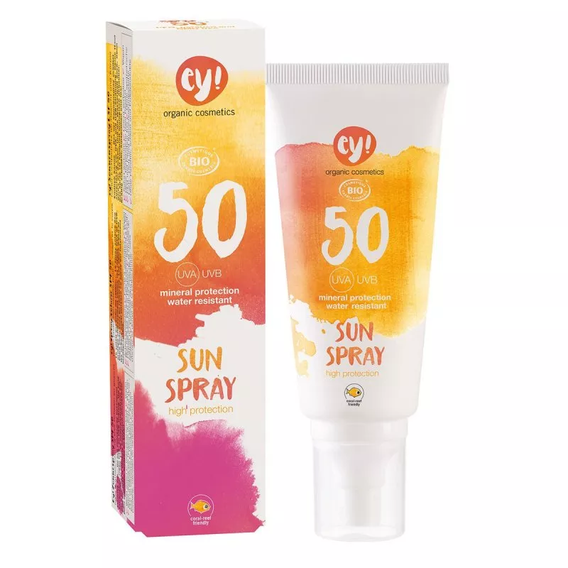 Ey! Spray-Sonnenschutz SPF 50 BIO (100 ml) - 100% natürlich, mit mineralischen Pigmenten