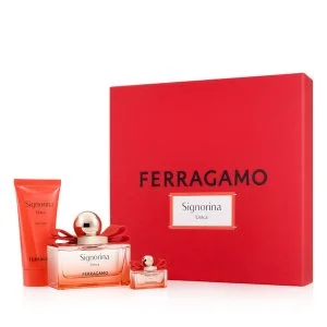 Salvatore Ferragamo Signorina Unica 100 ml + EDP Mini 5 ml + BL Eau de Parfum für Damen