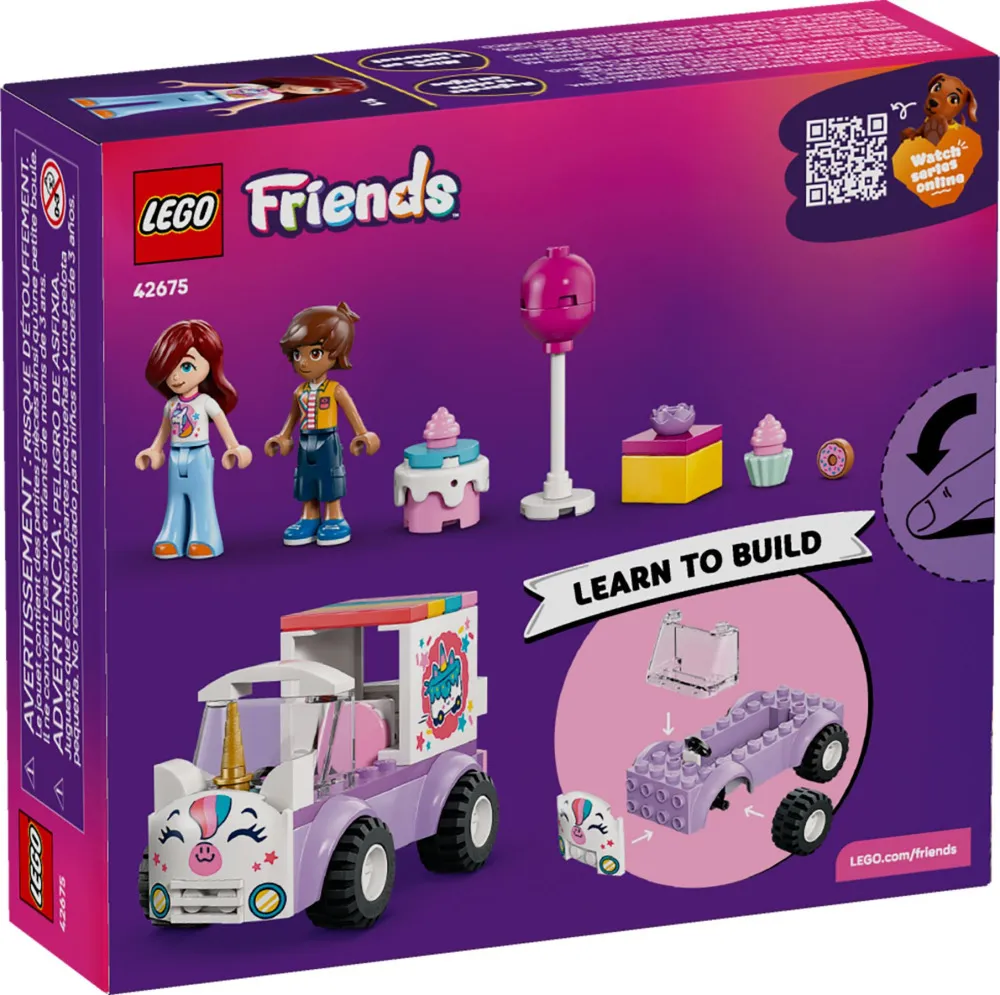 Friends 42675 Einhorn-Lieferwagen mit Torte