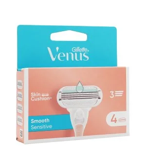 Gillette Venus Smooth Sensitive Ersatzklingen 4 Stück