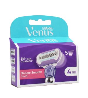 Venus Deluxe Smooth Swirl Ersatzklingen 4 Stück