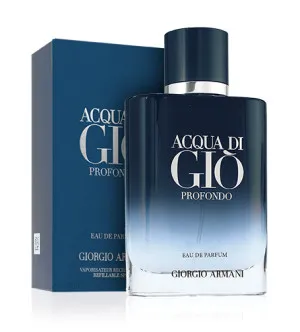 Giorgio Armani Acqua di Gio Profondo Eau de Parfum für Herren 100 ml nachfüllbarer Flakon