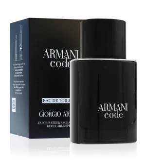 Giorgio Armani Code Eau de Toilette für Herren 75 ml nachfüllbarer Flakon